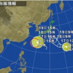 台風接近中