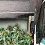 姫路市T様邸　戸袋部敷居交換、塗装工事完成しました。
