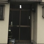 姫路市A様邸　玄関サッシ工事完了しました