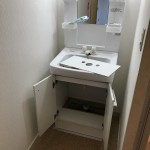 宍粟市Y様邸、洗面室改装工事　完成しました。