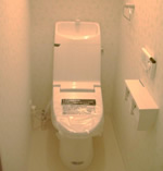 トイレだけでなく壁・床・天井もリフォームし、清潔感の続く空間に。