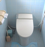 タンクレストイレで限られた空間を広々快適に…。